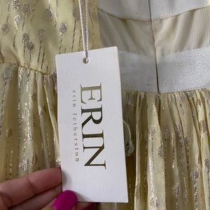Erin Fetherston Yellow and Gold Gown NWT